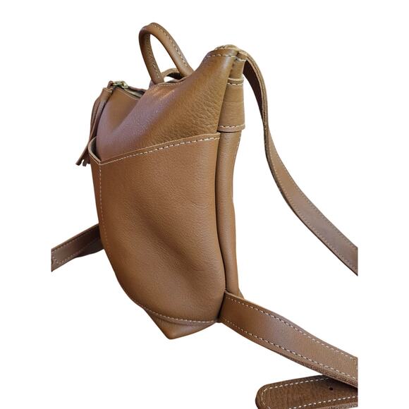 Crossbow Leather Telluride Backpack Handcrafted Normcore Gorpcore Outdoor Camel - Picture 4 of 11